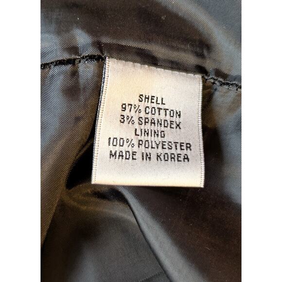 Talbots Sheath Dress 6 Petite White Black Geometric Sleeveless Stretch Cotton - Picture 9 of 10